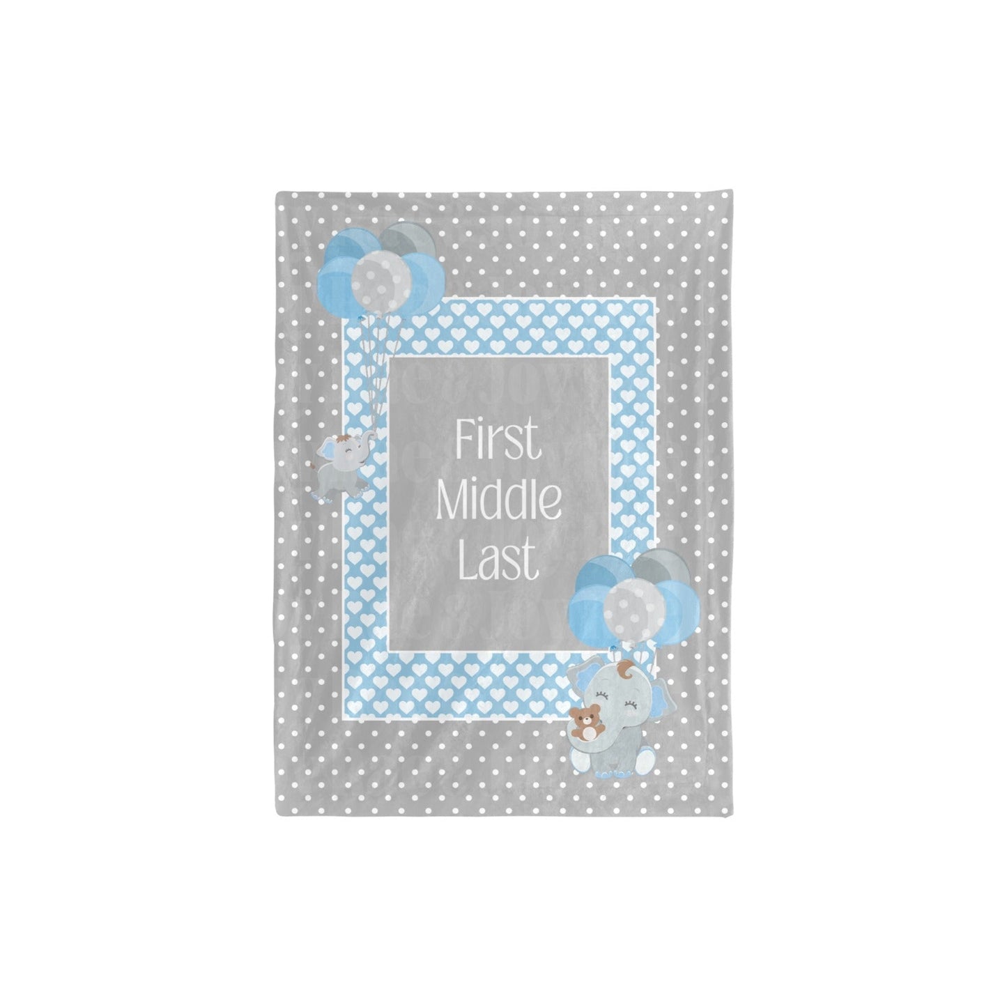 Oh Baby! Personalized Minky Blanket Blue Baby & Toddler