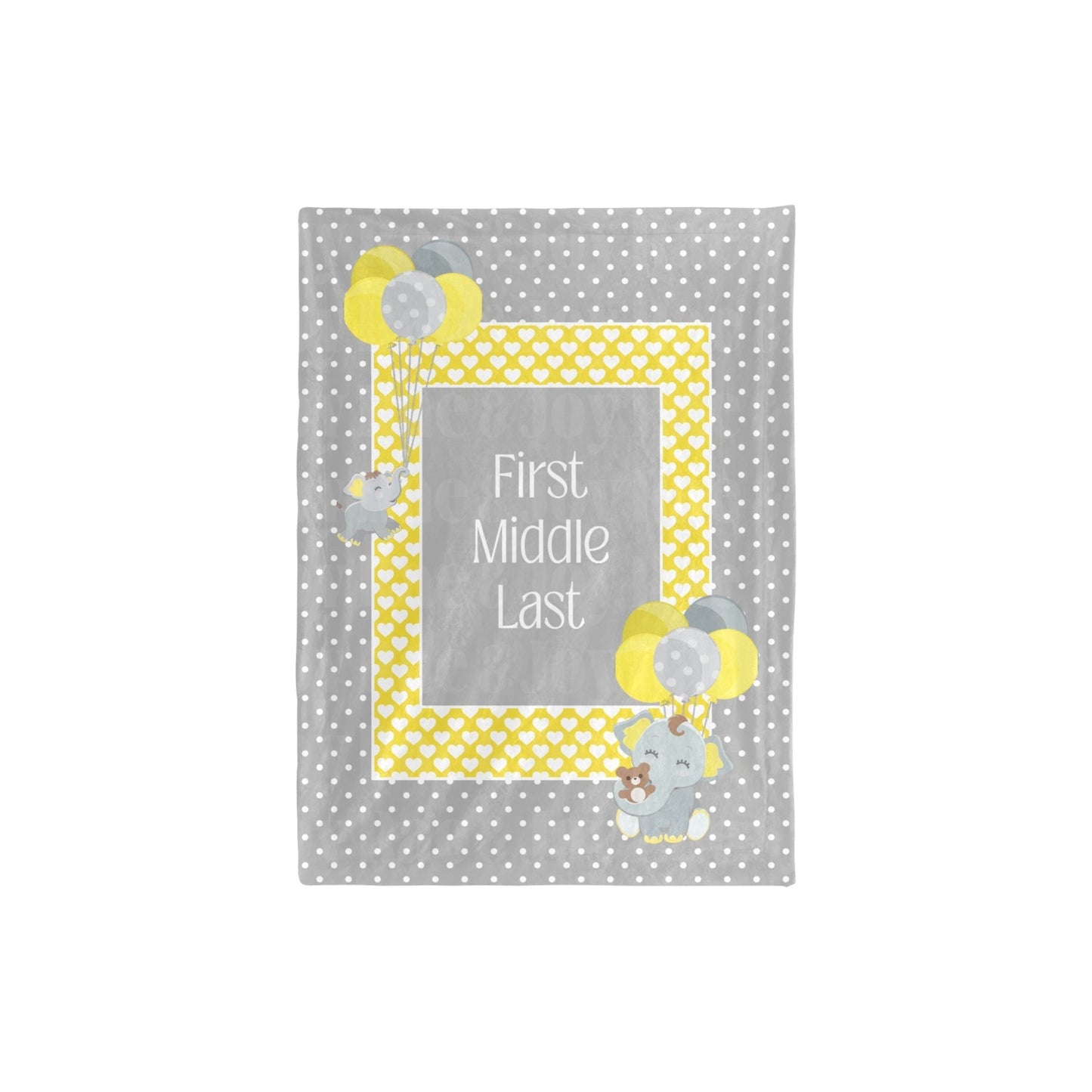 Oh Baby! Personalized Minky Blanket Yellow Baby & Toddler