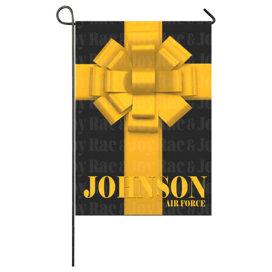 Personalized Yellow Ribbon Deployment Flag/Small Military